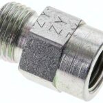 Manometer-Schneidringverschr. G 1/4"-10 L (M16x1,5), ohne Mutter & Schneidring, Stahl verzinkt