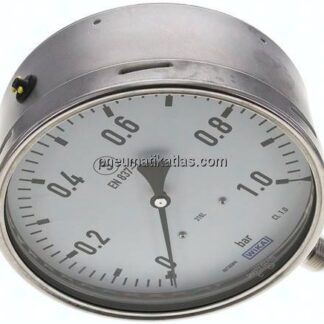 Sicherheits-Manometer senkrecht, 160mm, 0 - 1 bar