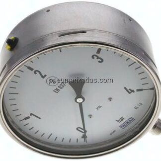 Sicherheits-Manometer senkrecht, 160mm, 0 - 4 bar