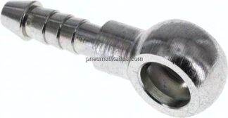Schlauchnippel 8mm Ring, 4 - 5mm, Stahl verzinkt