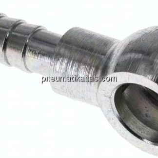 Schlauchnippel 8mm Ring, 4 - 5mm, Stahl verzinkt