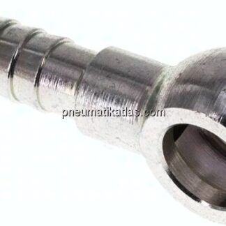 Schlauchnippel 8mm Ring, 5 - 6mm, Stahl verzinkt