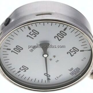 Chemie-Manometer senkrecht, 160mm, 0 - 250 bar