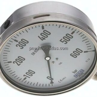 Chemie-Manometer senkrecht, 160mm, 0 - 600 bar
