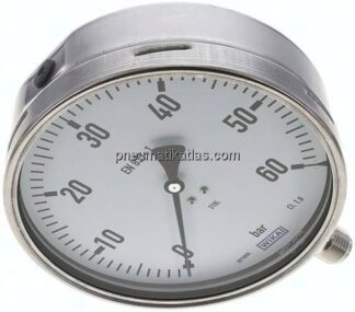 Chemie-Manometer senkrecht, 160mm, 0 - 60 bar