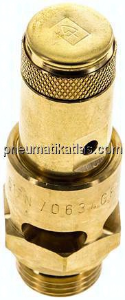 TÜV-Hochleist.-Sicherheitsventil G 1/2"(0,45bar) Messing