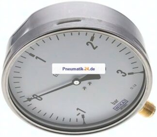 Manometer senkrecht (CrNi/Ms), 160mm, -1 bis 3 bar