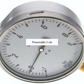 Manometer senkrecht (CrNi/Ms), 160mm, -1 bis 9 bar