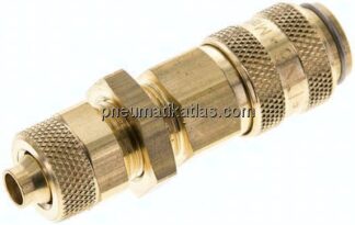 Schott-Kupplungsdose (NW5) 8x6mm Schlauch, Messing