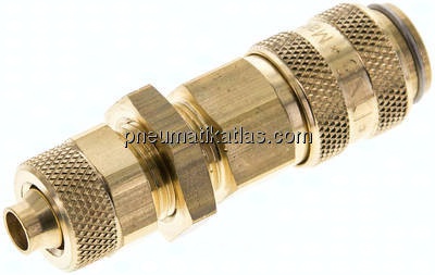 Schott-Kupplungsdose (NW5) 8x6mm Schlauch, Messing