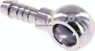 Schlauchnippel 10mm Ring, 5 - 6mm, Stahl verzinkt