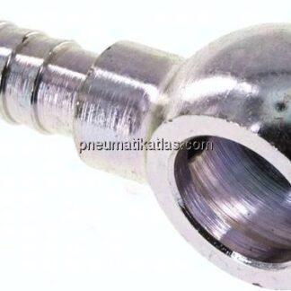 Schlauchnippel 10mm Ring, 5 - 6mm, Stahl verzinkt