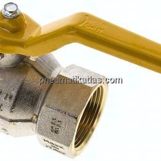 Messing-Kugelhahn, DVGW, R 1-1/4" / Rp 1-1/4", -0,9 bis 30bar