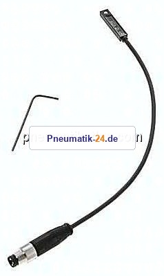 T-Nut (5mm) Zylinderschalter, vollelektronischer Sensor (verpolungssicher), gelbe LED