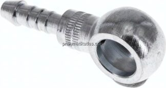 Schlauchnippel 10mm Ring, 4 - 5mm, Stahl verzinkt