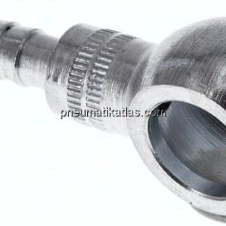 Schlauchnippel 10mm Ring, 4 - 5mm, Stahl verzinkt