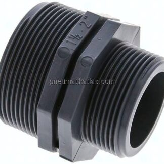 Doppelnippel G 2"-G 1-1/2", Polypropylen