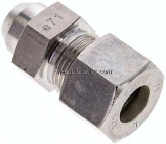 Gerade Anschweißverschraubung 12 S (M20x1,5), Klemmring 1.4571 (NC)