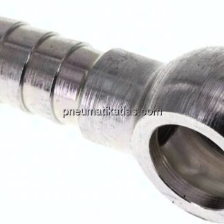 Schlauchnippel 10mm Ring, 7 - 8mm, Stahl verzinkt