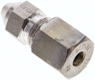 Gerade Anschweißverschraubung 6 S (M14x1,5), Klemmring 1.4571 (NC)