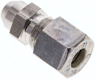 Gerade Anschweißverschraubung 8 L (M14x1,5), Klemmring 1.4571 (NC)