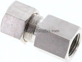 Aufschraub-Schneidringverschr. M 16x1,5-12 L (M18x1,5), Klemmring 1.4571 (NC)