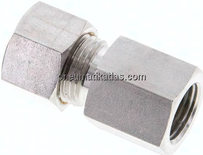 Aufschraub-Schneidringverschr. M 16x1,5-12 L (M18x1,5), Klemmring 1.4571 (NC)