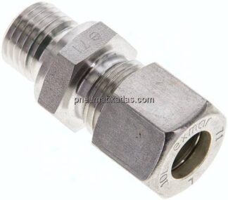 Gerade Schneidringverschr. M 14x1,5-10 L (M16x1,5), Klemmring 1.4571 (NC)