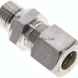 Gerade Schneidringverschr. M 14x1,5-10 L (M16x1,5), Klemmring 1.4571 (NC)
