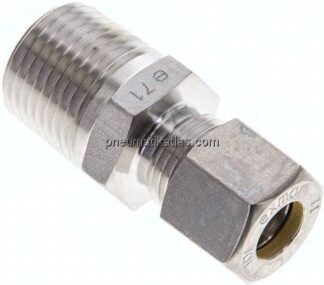 Gerade Schneidringverschr. NPT 1/2"-10 L (M16x1,5), Klemmring 1.4571 (NC)