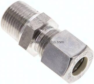 Gerade Schneidringverschr. NPT 3/8"-10 L (M16x1,5), Klemmring 1.4571 (NC)