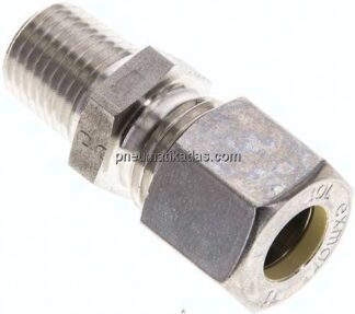 Gerade Schneidringverschr. NPT 1/4"-10 L (M16x1,5), Klemmring 1.4571 (NC)