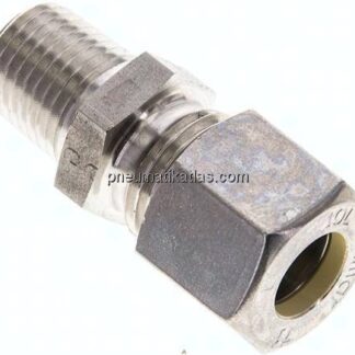 Gerade Schneidringverschr. NPT 1/4"-10 L (M16x1,5), Klemmring 1.4571 (NC)