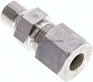 Gerade Schneidringverschr. NPT 1/4"-10 S (M18x1,5), Klemmring 1.4571 (NC)