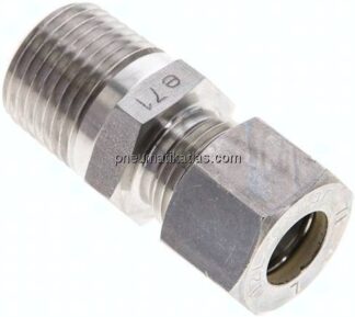 Gerade Schneidringverschr. NPT 1/2"-12 L (M18x1,5), Klemmring 1.4571 (NC)