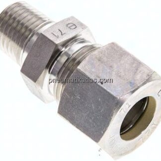 Gerade Schneidringverschr. NPT 1/4"-12 L (M18x1,5), Klemmring 1.4571 (NC)