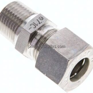 Gerade Schneidringverschr. NPT 3/8"-12 L (M18x1,5), Klemmring 1.4571 (NC)