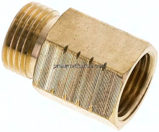 Reduziernippel G 1/2"(AG)-NPT 1/2"(IG), Messing