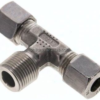 T-Schneidringverschraubung R 3/8"-8 L (M14x1,5), 1.4571
