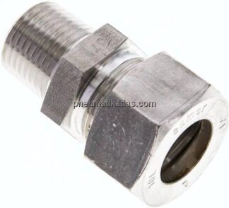 Gerade Schneidringverschr. NPT 1/2"-18 L (M26x1,5), Klemmring 1.4571 (NC)