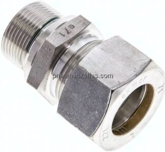 Gerade Schneidringverschr. M 26x1,5-22 L (M30x2), Klemmring 1.4571 (NC)