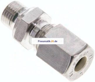 Gerade Schneidringverschr. M 10x1-6 L (M12x1,5), Klemmring 1.4571 (NC)