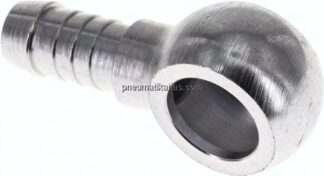 Schlauchnippel 14mm Ring, 9 - 10mm, Stahl verzinkt
