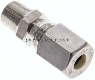 Gerade Schneidringverschr. NPT 1/8"-6 L (M12x1,5), Klemmring 1.4571 (NC)
