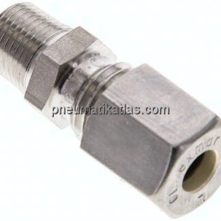 Gerade Schneidringverschr. NPT 1/8"-6 L (M12x1,5), Klemmring 1.4571 (NC)