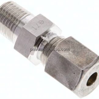 Gerade Schneidringverschr. NPT 1/4"-6 S (M14x1,5), Klemmring 1.4571 (NC)