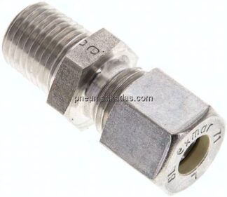 Gerade Schneidringverschr. NPT 1/4"-8 L (M14x1,5), Klemmring 1.4571 (NC)