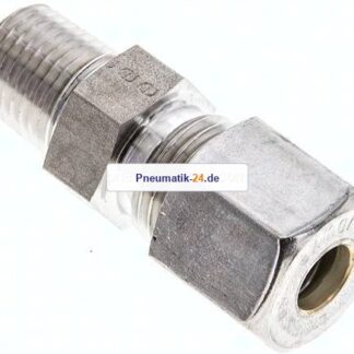 Gerade Schneidringverschr. NPT 1/4"-8 S (M16x1,5), Klemmring 1.4571 (NC)