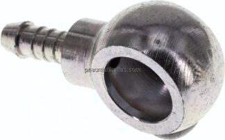 Schlauchnippel 14mm Ring, 5 - 6mm, Stahl verzinkt