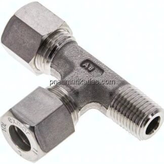 LE-Schneidringverschraubung R 1/4"-10 L (M16x1,5), Klemmring 1.4571 (NC)